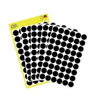 Avery Zweckform etikety 12mm, černé, 54 etiket, značkovací, baleno po 5 ks, 3140, pro ručn Avery Zweckform etikety 12mm, černé, 54 etiket, značkovací, baleno po 5 ks, 3140, pro ručn