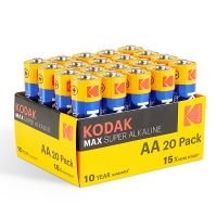 Baterie jednorázová alkalická, tužková, AA, 1.5V, Kodak, blistr, 20-pack, KOD-LR6MAXPK20,