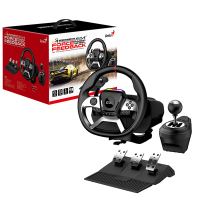 Volant Genius GX Gaming SpeedMaster X5 FF, volant s pedály a řadící pákou, USB-C, černý, P (3)