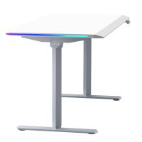 ULTRADESK Herní stůl QUEST, 140x70cm, 72-120cm, šedá-bílá (15)