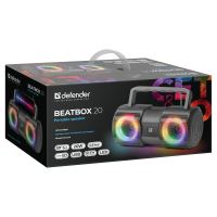 Defender reproduktor BEATBOX 20, Li-Ion, 2.0, 20W, černý, regulace hlasitosti, přenosný, L (7)