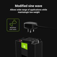Green Cell měnič napětí z 24V na 230V, 1000W/2000W, modifikovaný sinus, UK zásuvka (3)