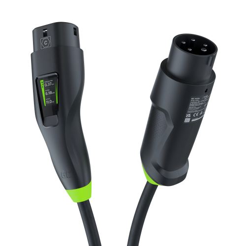 Green Cell nabíječka Habu EV Mobile Charger 11 kW 7 m Typ 2, zásuvka CEE až 16 A, pro elek